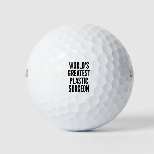 Weltbester Plastikchirurg Golfball (Vorderseite)