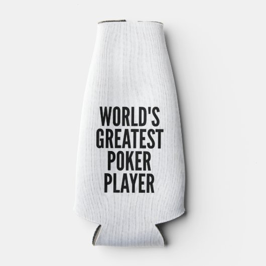 Weltbester Poker Flaschenkühler (Vorderseite)