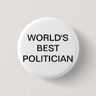 Weltbester Politiker-Knopf Button
