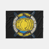 Weltbester Polizei-Offizier Fleecedecke (Vorderseite (Horizontal))