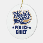 Weltbester Polizeichef Keramikornament (Links)