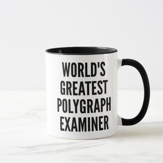 Weltbester Polygraphenprüfer Tasse (Rechts)