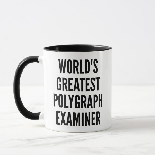 Weltbester Polygraphenprüfer Tasse (Links)
