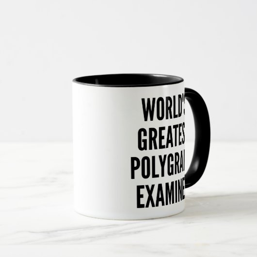 Weltbester Polygraphenprüfer Tasse (VorderseiteRechts)