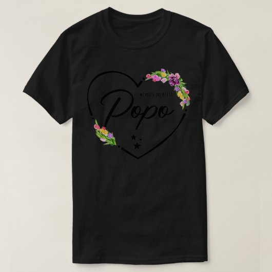 Weltbester Popo für den besten Popo aller Zeiten T-Shirt (Design vorne)