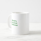 Weltbester Professor Kaffeetasse (Vorderseite Links)