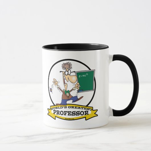 WELTBESTER PROFESSOR MÄNNER CARTOON TASSE (Rechts)