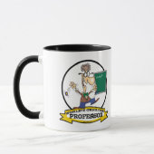 WELTBESTER PROFESSOR MÄNNER CARTOON TASSE (Links)