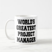 Weltbester Projektmanager Kaffeetasse (Links)