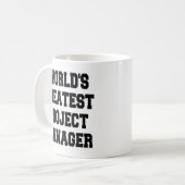 Weltbester Projektmanager Kaffeetasse (Vorderseite Links)