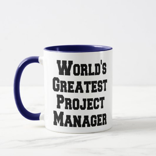 Weltbester Projektmanager Tasse (Links)