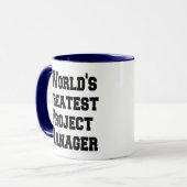 Weltbester Projektmanager Tasse (Vorderseite Links)