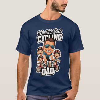 Weltbester Radfahrer-Vater Vatertag T-Shirt