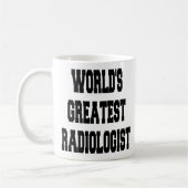 Weltbester Radiologe Kaffeetasse (Links)