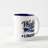 Weltbester Rechtsanwalt Zweifarbige Tasse (VorderseiteRechts)