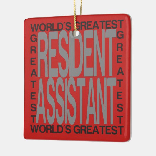 Weltbester Residentassistent Keramikornament (Links)