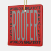 Weltbester Roofer Keramikornament (Links)