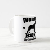 Weltbester Rottweiler Vater Kaffeetasse (Vorderseite Links)