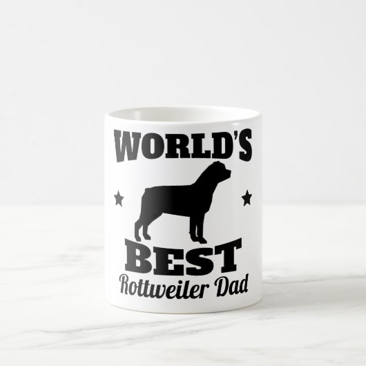 Weltbester Rottweiler Vater Kaffeetasse (Mittel)