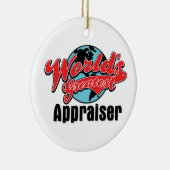 Weltbester Schätzer Keramik Ornament (Rechts)