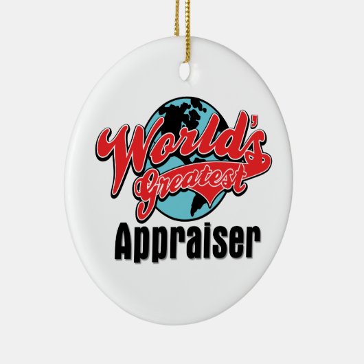 Weltbester Schätzer Keramik Ornament (Rechts)