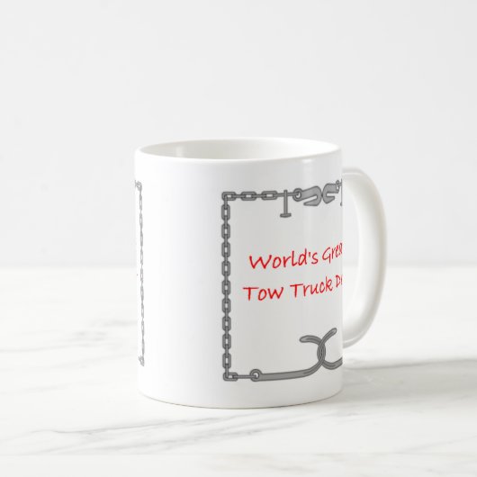 Weltbester Schleppseil-LKW-Fahrer Kaffeetasse (VorderseiteRechts)