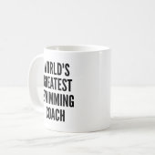 Weltbester Schwimmlehrer Kaffeetasse (Vorderseite Links)