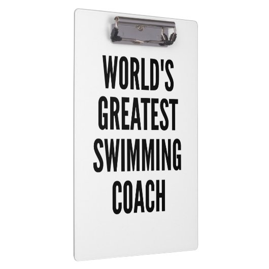 Weltbester Schwimmlehrer Klemmbrett (Rechts)