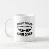 Weltbester Schwimmtrainer Kaffeetasse Geschenk (Links)
