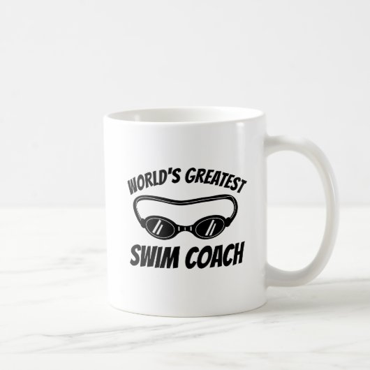 Weltbester Schwimmtrainer Kaffeetasse Geschenk (Rechts)