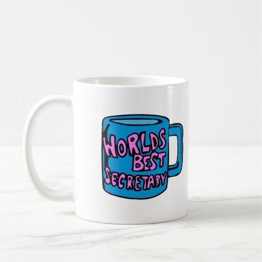 Weltbester Sekretär Kaffeetasse (Links)