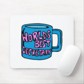 Weltbester Sekretär Mousepad (Mit Mouse)