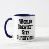 Weltbester Site Supervisor Tasse (Links)