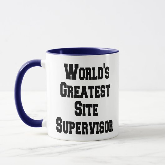 Weltbester Site Supervisor Tasse (Links)