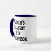 Weltbester Site Supervisor Tasse (Vorderseite Links)