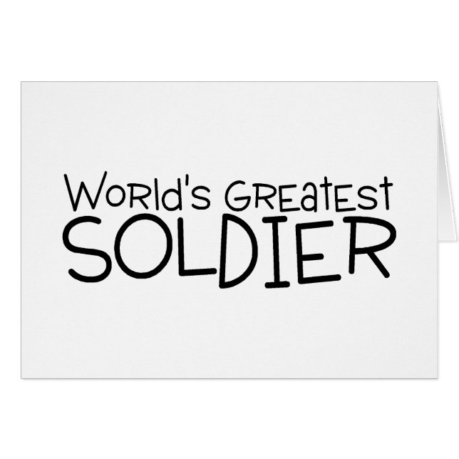Weltbester Soldat (Vorderseite (Horizontal))