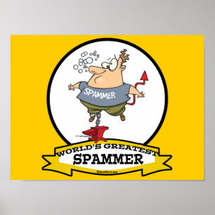 WELTBESTER SPAMMER CARTOON POSTER
