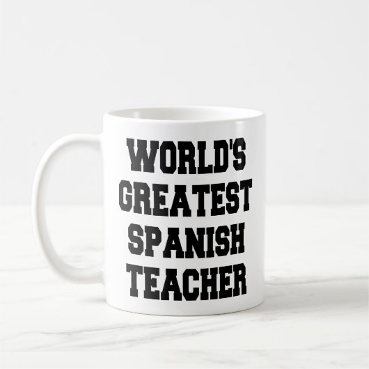 Weltbester Spanischlehrer Kaffeetasse (Links)