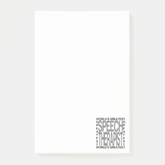 Weltbester Sprache-Therapeut Post-it Klebezettel (Vorderseite)