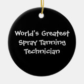 Weltbester Spray-bräunender Techniker Keramikornament (Vorne)