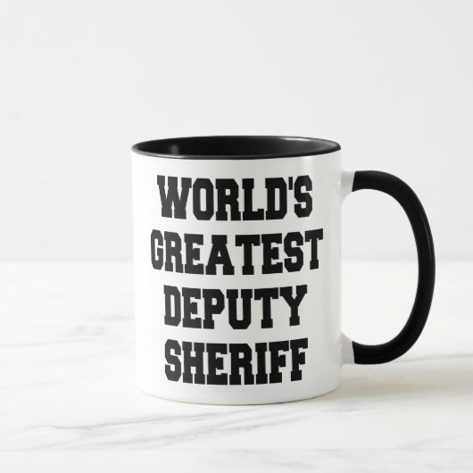 Weltbester Stellvertreter von Sheriff Tasse (Rechts)