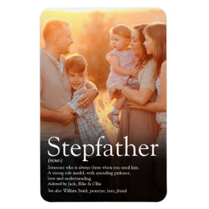 Weltbester Stiefvater, Stiefvater-Definitions-Foto Magnet
