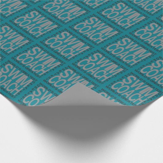 weltbester Swim-Coach Geschenkpapier (Ecke)