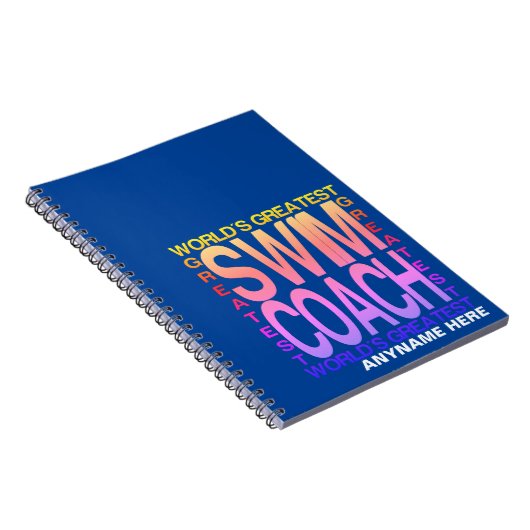 Weltbester Swim Coach Notizblock (Rechte Seite)