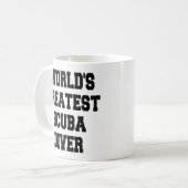 Weltbester Taucher Kaffeetasse (Vorderseite Links)