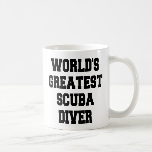 Weltbester Taucher Kaffeetasse (Rechts)