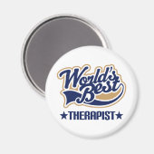 Weltbester Therapeut Magnet (Vorderseite/Rückseite)
