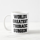 Weltbester Thoraxchirurg Kaffeetasse (Links)