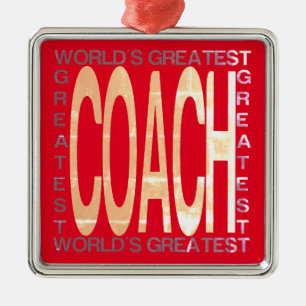 Weltbester Trainer Ornament Aus Metall