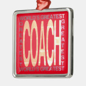 Weltbester Trainer Ornament Aus Metall (Links)
